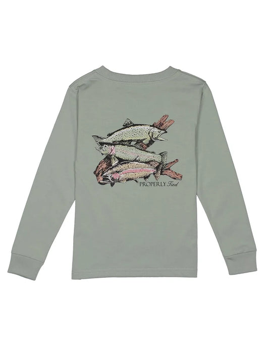 Boys Trout Trio LS Chrome Grey