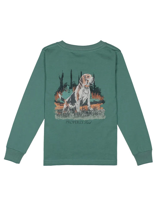 Boys Beagle LS Marine Green