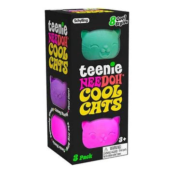 Nee Doh Teenie Cool Cats | Set of 3