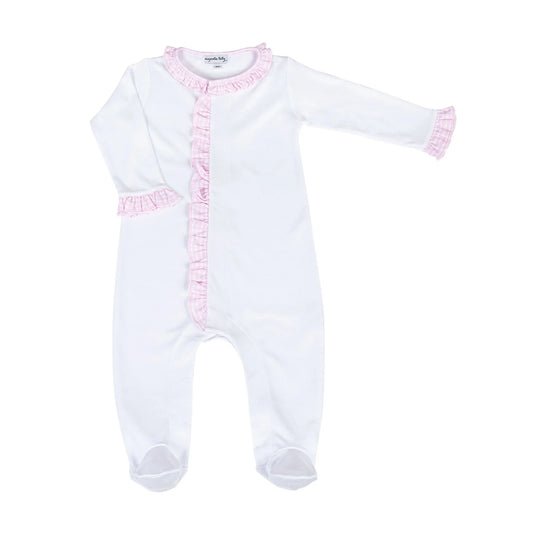 New Beginnings Ruffle Footie - Pink
