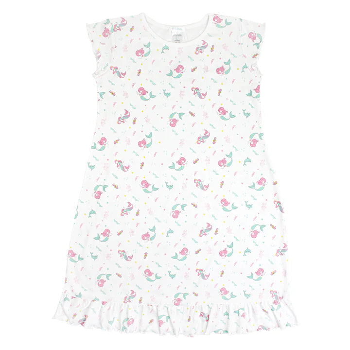 Little Mermaids Printed Dress | Girl
