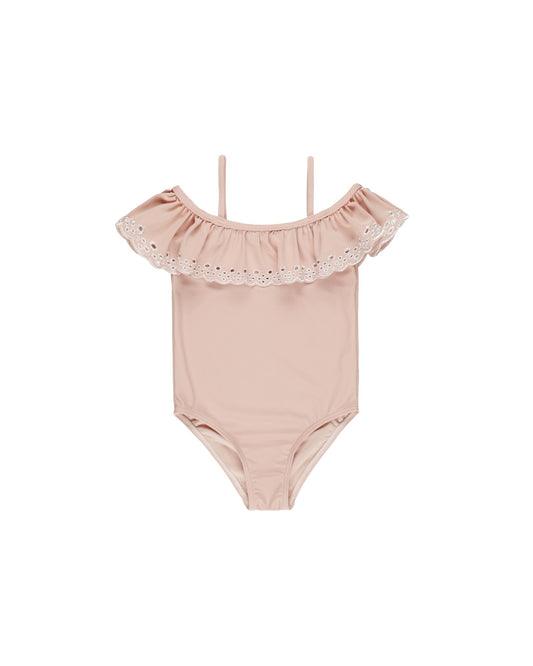 Off the Shoulder One-Piece | Pink