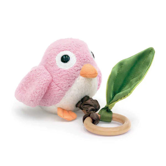 Crawling Critter Teething Toy | Pink Birdy
