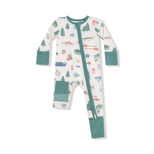 Fishing Things - 2 Way Zipper Romper