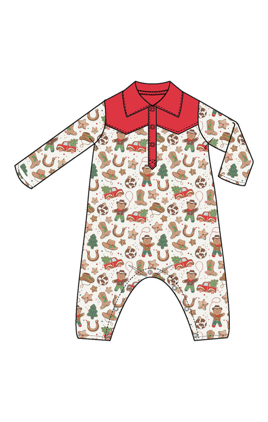 Cowboy Christmas - Cowboy Romper