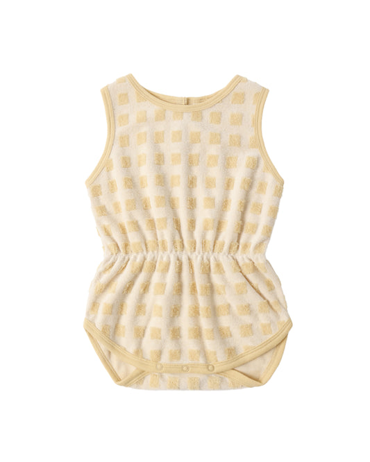 Cinch Playsuit | Butterscotch Grid