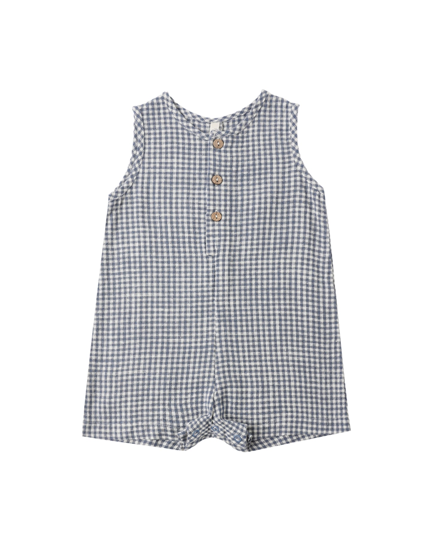 Mavrick Romper | Marine Gingham