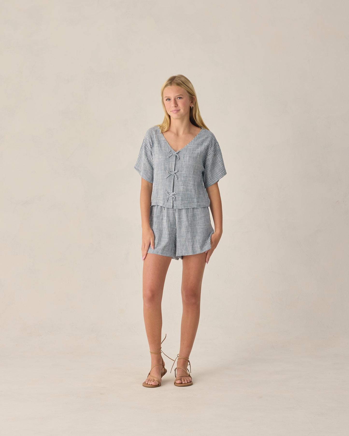 Teen Juniper Set | Marine Gingham