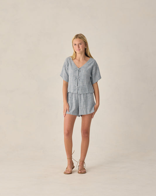 Teen Juniper Set | Marine Gingham