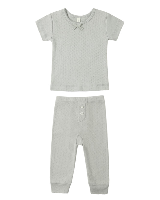 Pointelle Tee + Legging Sage