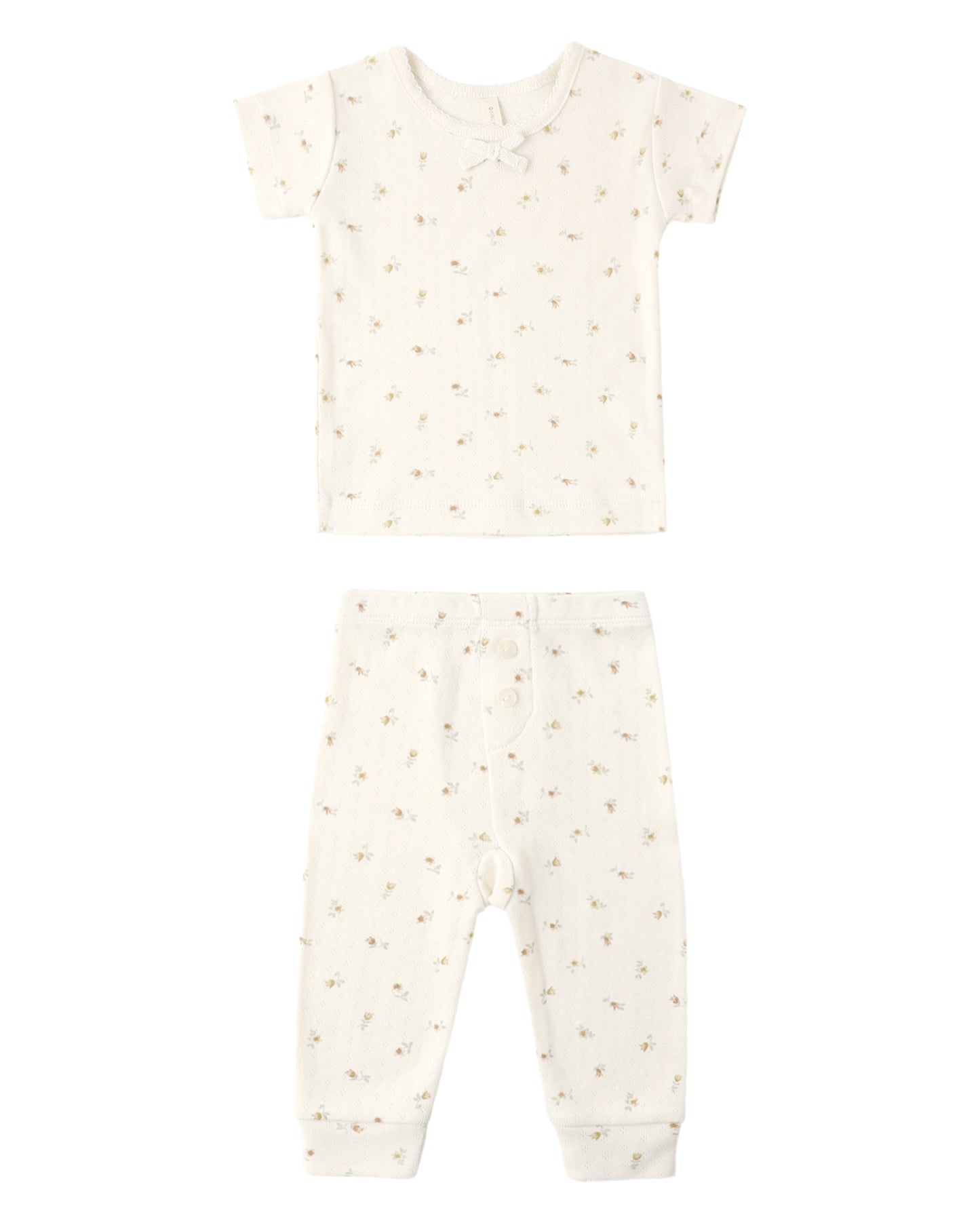 Pointelle Tee + Legging Petit Fleur