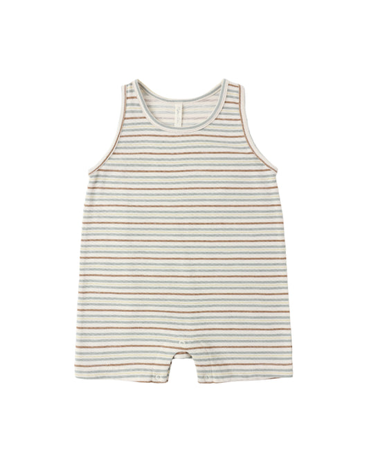 Sleeveless One Piece - Vintage Stripe