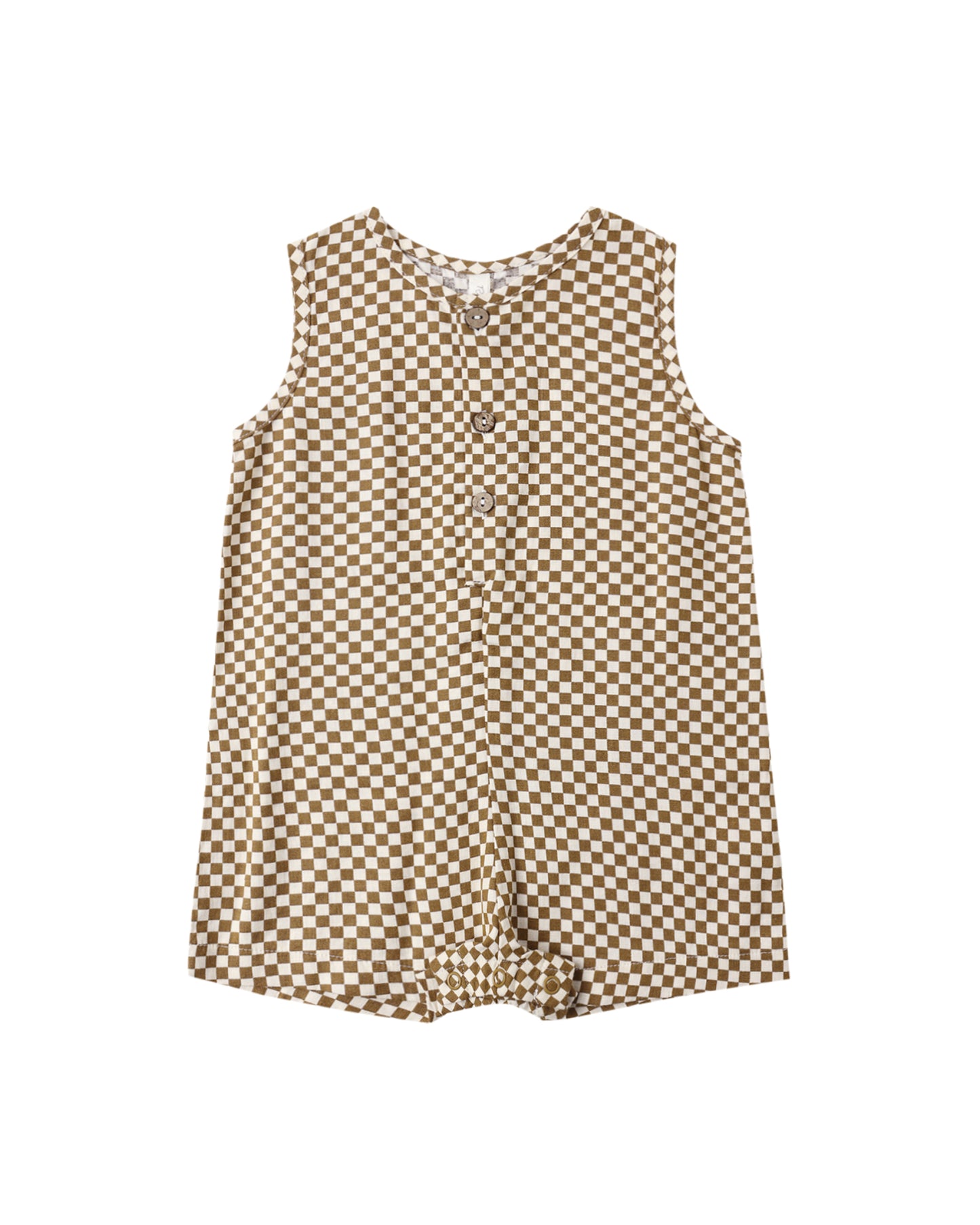 Mavrick Romper Ocre Check