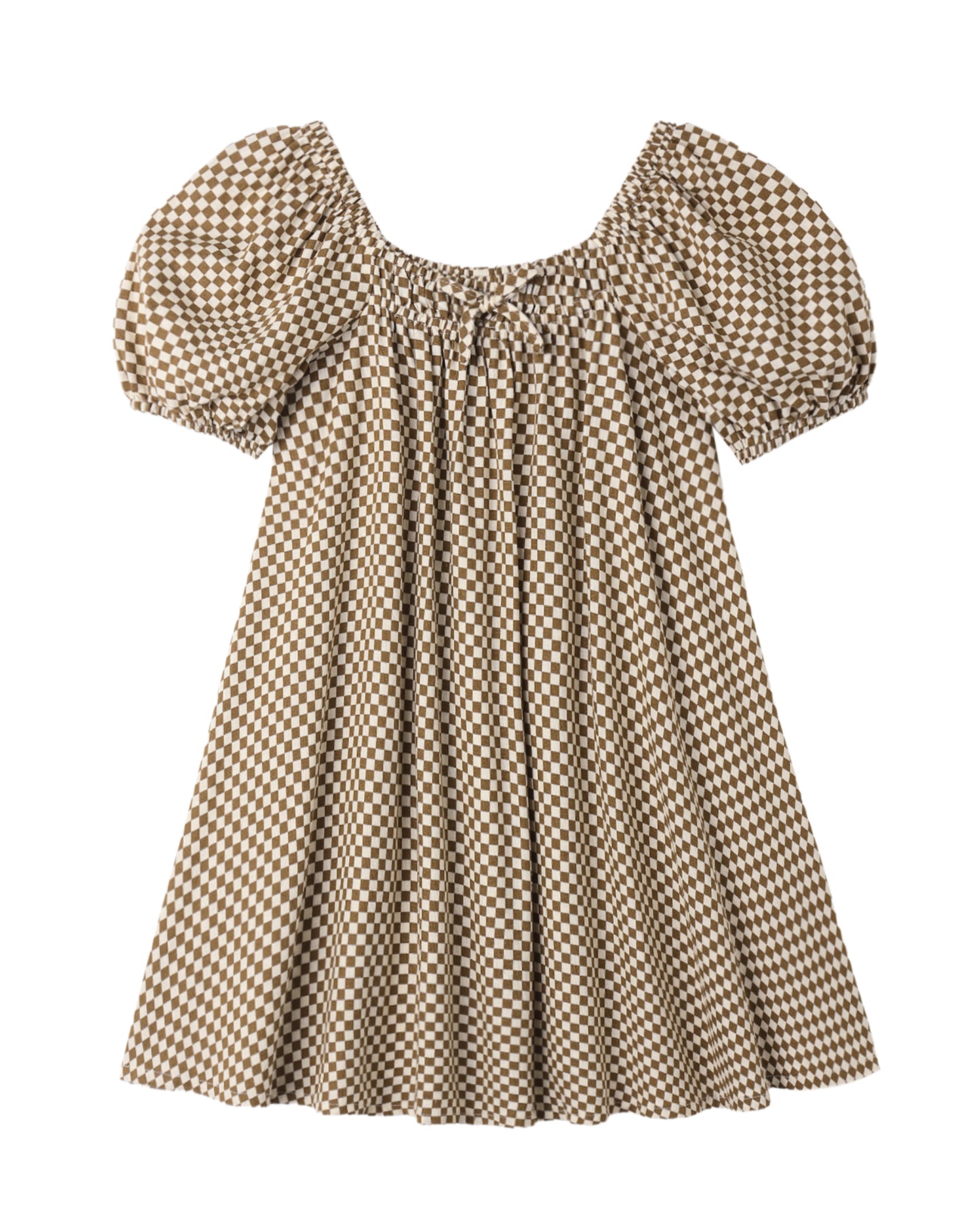 Sabrina Mini Dress | Ocre Check