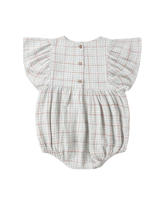 Kalea Romper Light - Blue Plaid