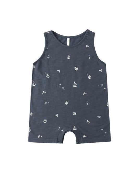 Sleeveless One-Piece - Maritime