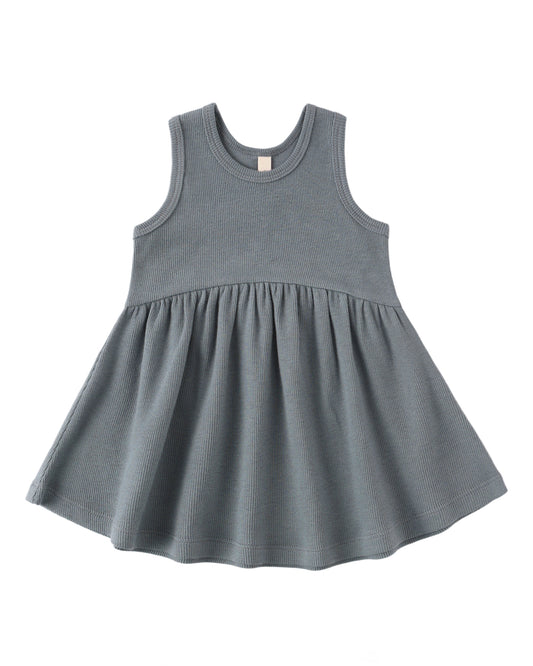 Ribbed Tank Dress - Ocean