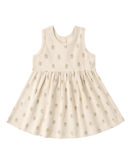 Ribbed Tank Dress - Buttercup