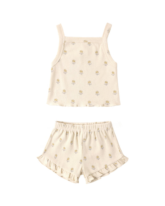 Evie Tank + Shortie Set - Buttercup