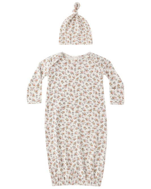 Baby Gown + Hat Set | Wildflower