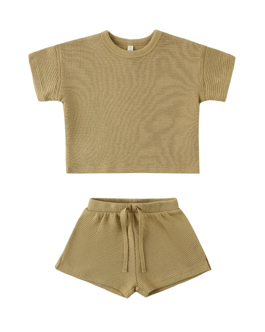 Waffle Tee and short set | Honey