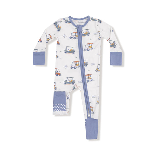 Zooming Golf Carts - 2 Way Zipper Romper