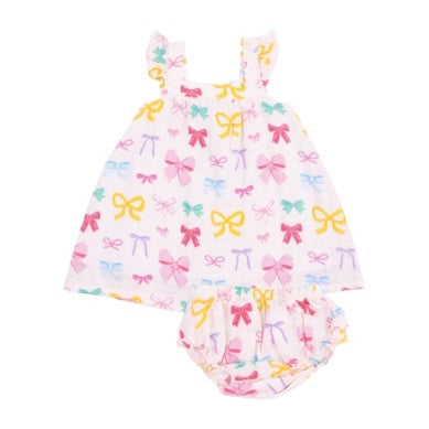 Muslin Sundress | Colorful Bows