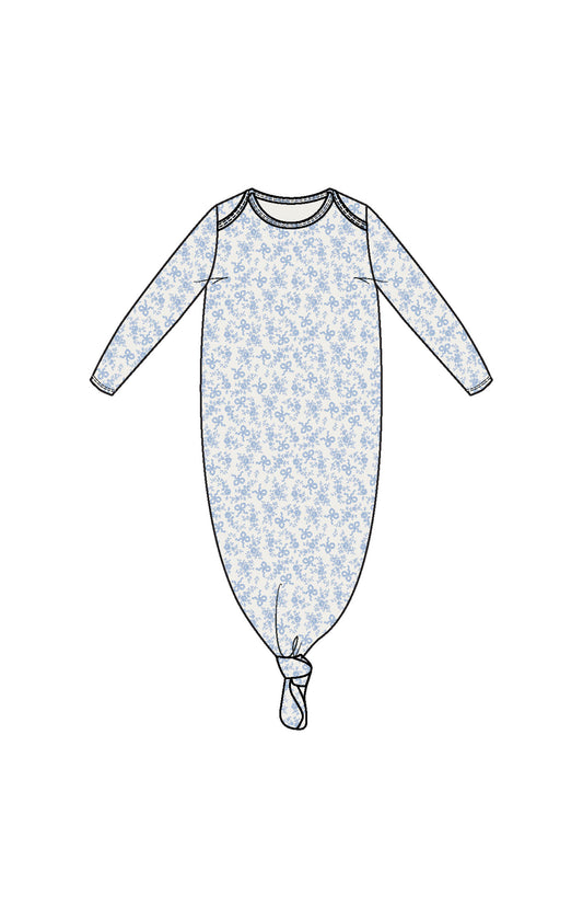Romi Floral - Knotted Gown