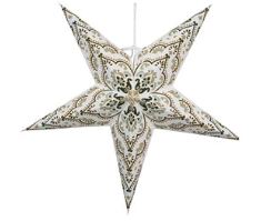 Lighted Paper Star Ornament | 5-Point