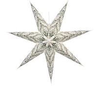 Lighted Paper Star Ornament | 7-Point