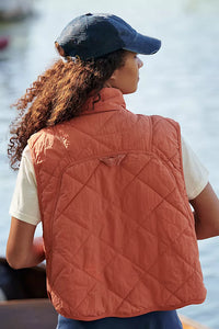 Quinn Quilted Puffer Vest | Red Earth
