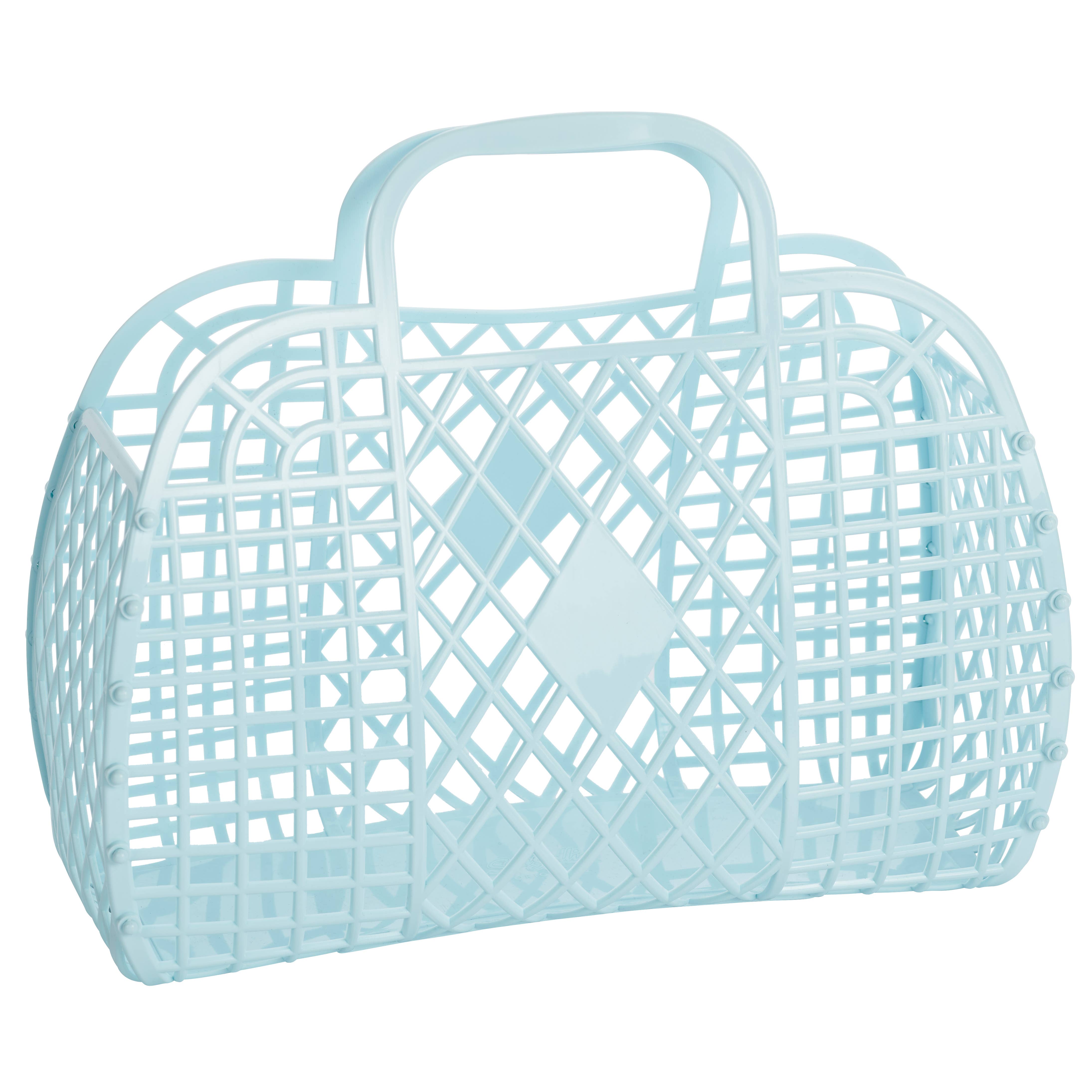 Large Retro Basket Jelly Bag | Blue