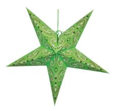 Lighted Paper Star Ornament | 5-Point