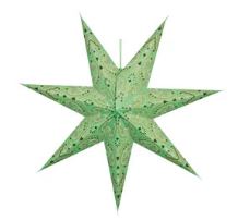 Lighted Paper Star Ornament | 7-Point