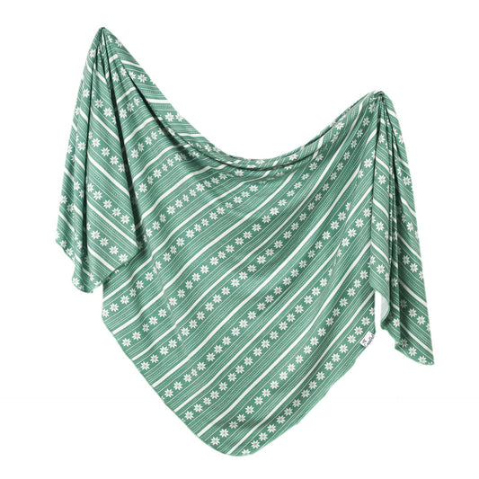 Knit Swaddle Blanket | Holiday