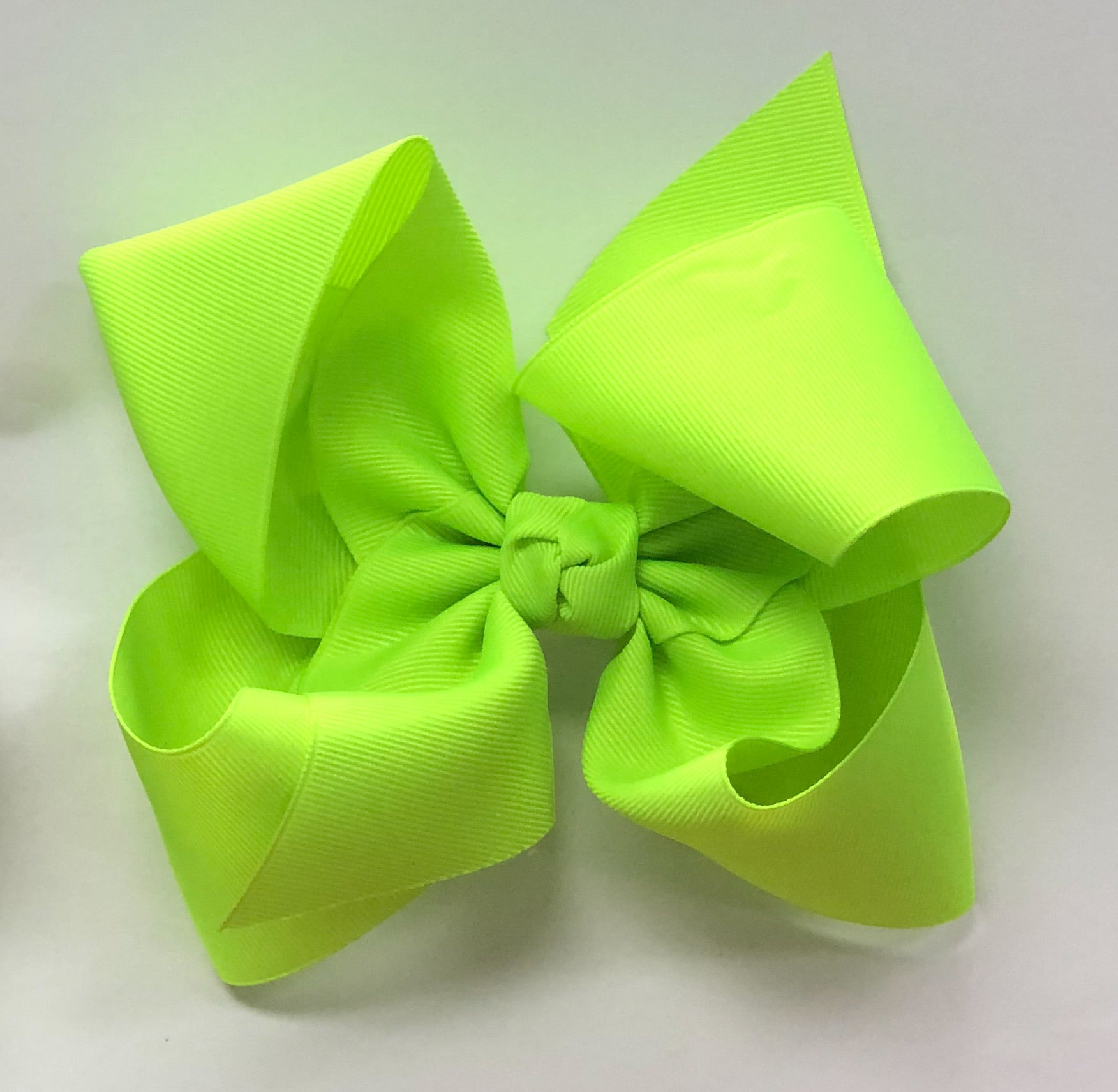Bow with Clip | Neon Lime