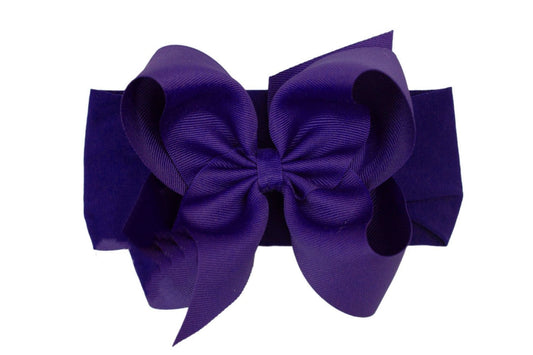 Noah Headband Bow | Purple
