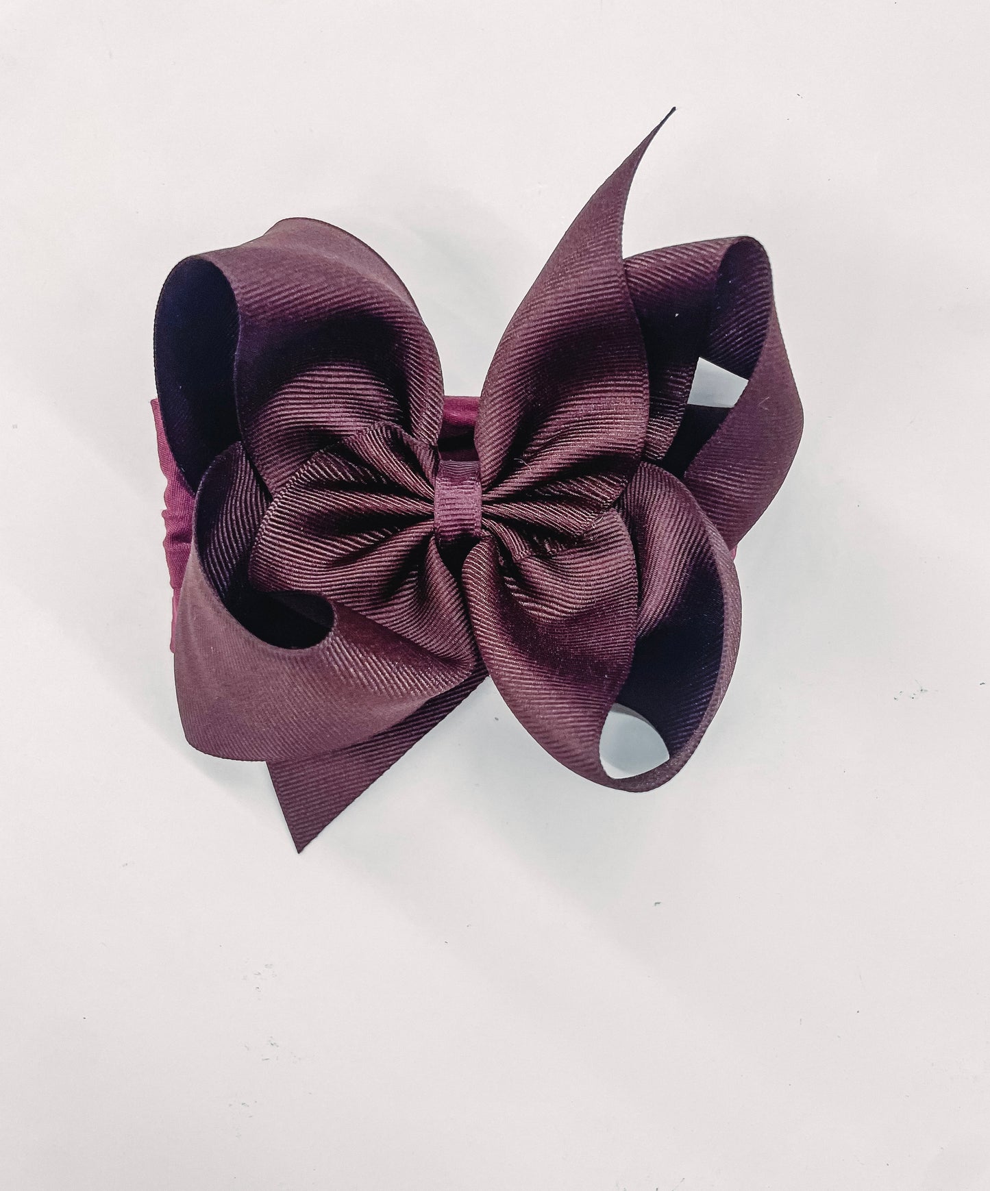 Noah Headband Bow | Burgundy