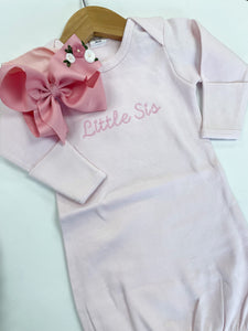 Newborn Gown | Little Sis