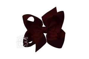 Bow with clip | Burgundy