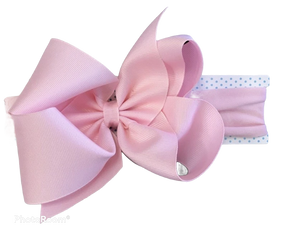 Noah Headband Bow | Light Pink