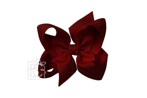 Bow with clip | Cranberry