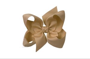 Bow with Clip | Oatmeal