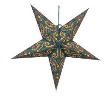 Lighted Paper Star Ornament | 5-Point