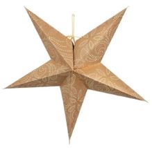 Lighted Paper Star Ornament | 5-Point