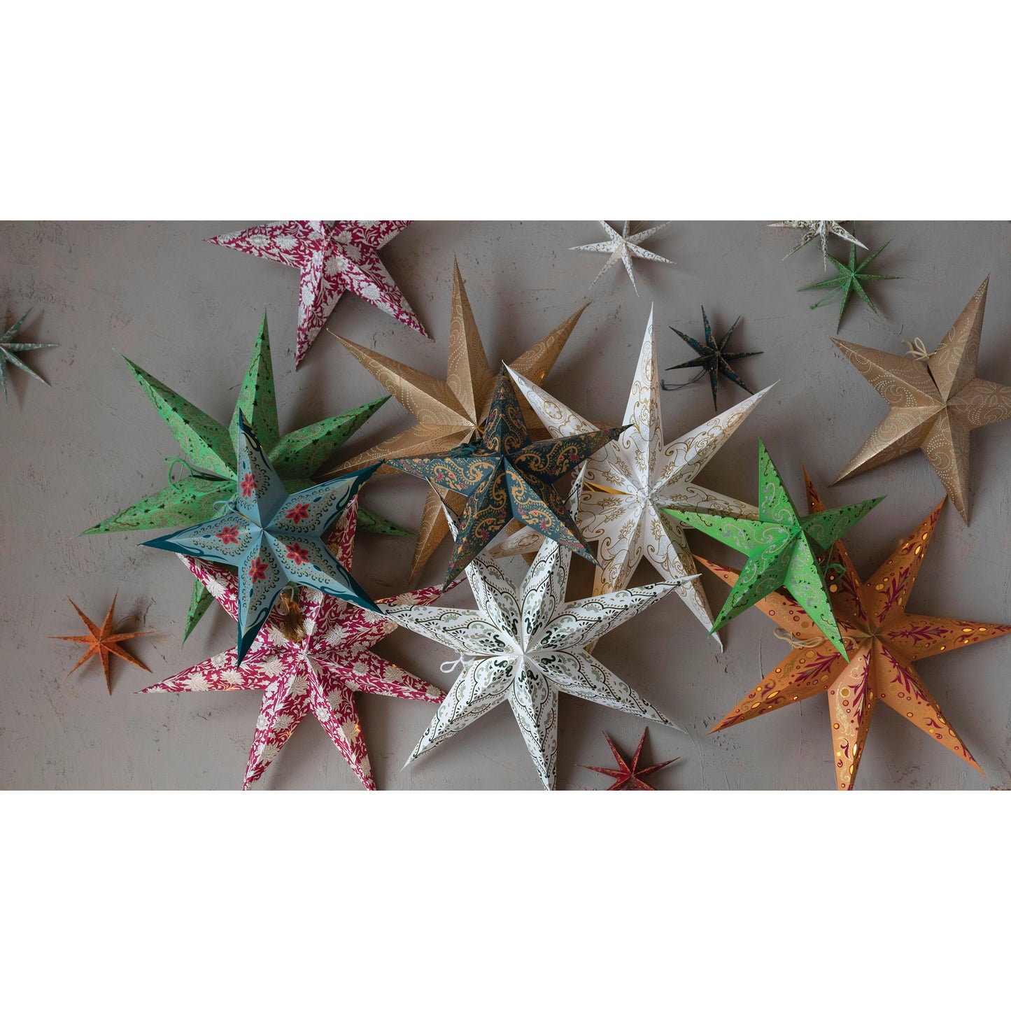 Lighted Paper Star Ornament | 5-Point