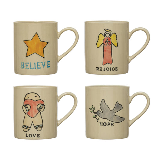 Hand-Painted Holiday Mug